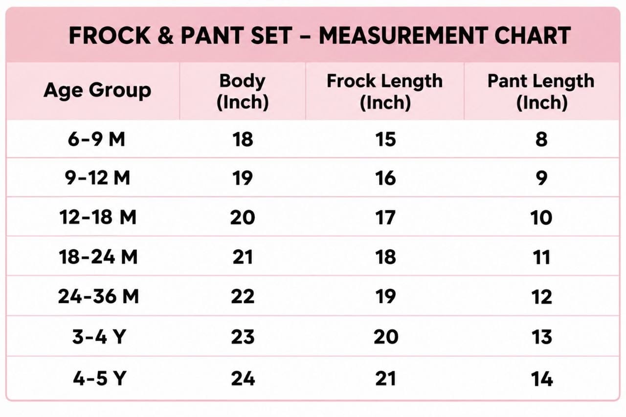 Girls Cotton Frock Set with Matching Pants – Soft & Breathable Kids Outfit - Image 5