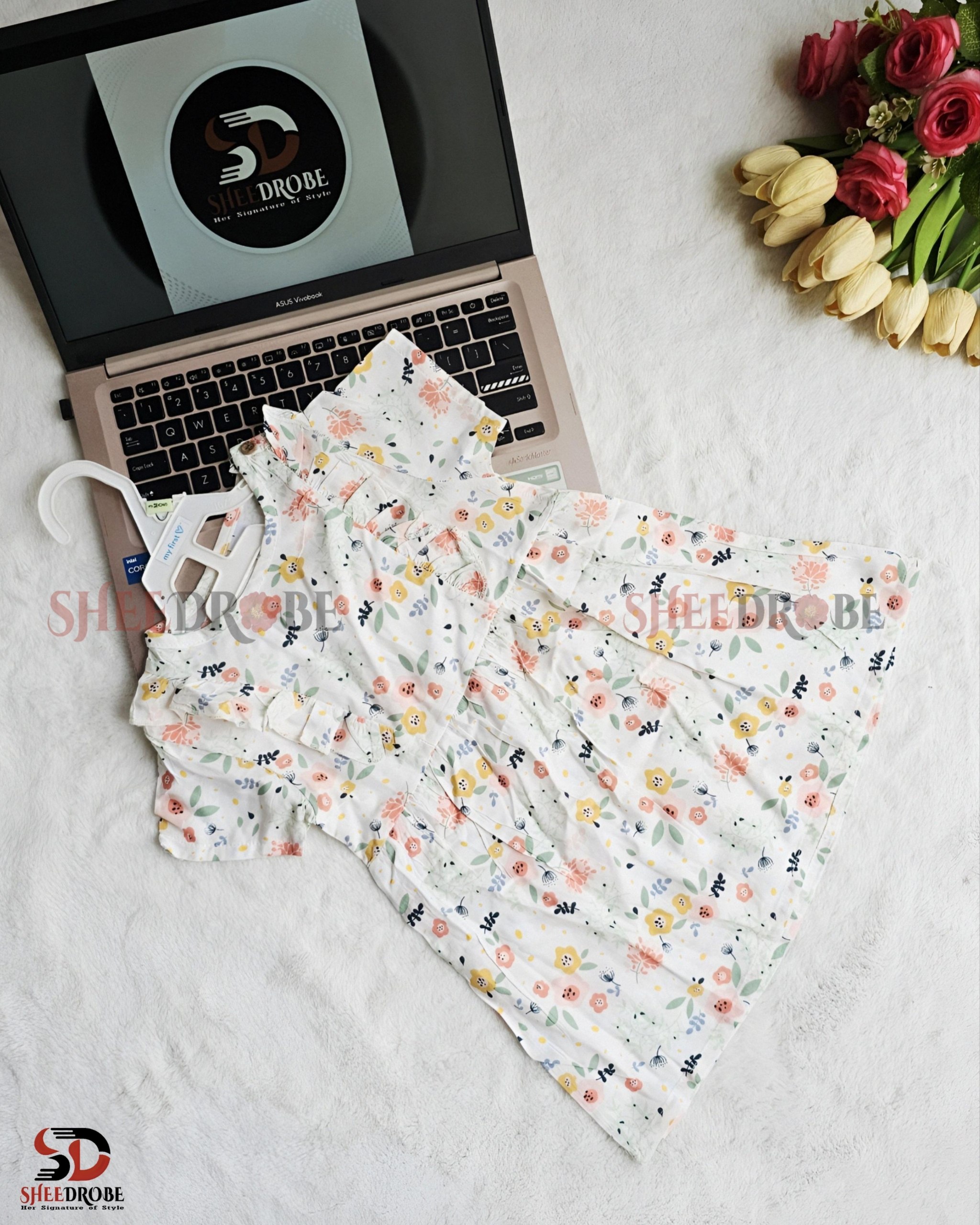 Baby Girls Frock β China Soft Linen Dress for Baby & Kids