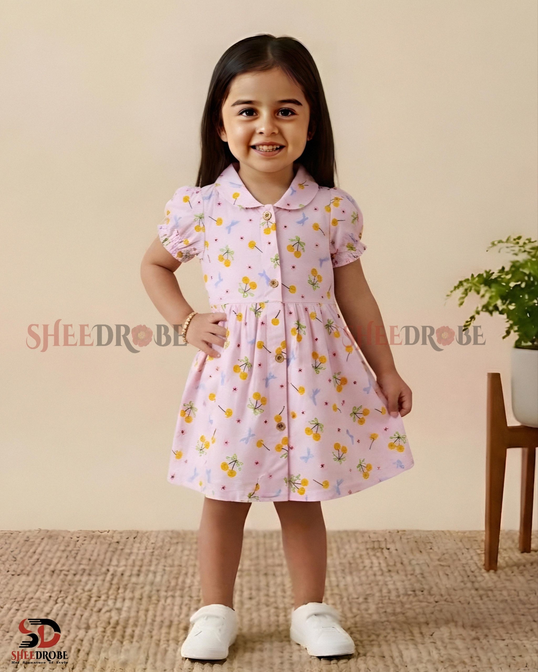 Baby Girls Frock β China Soft Linen Dress for Baby & Kids