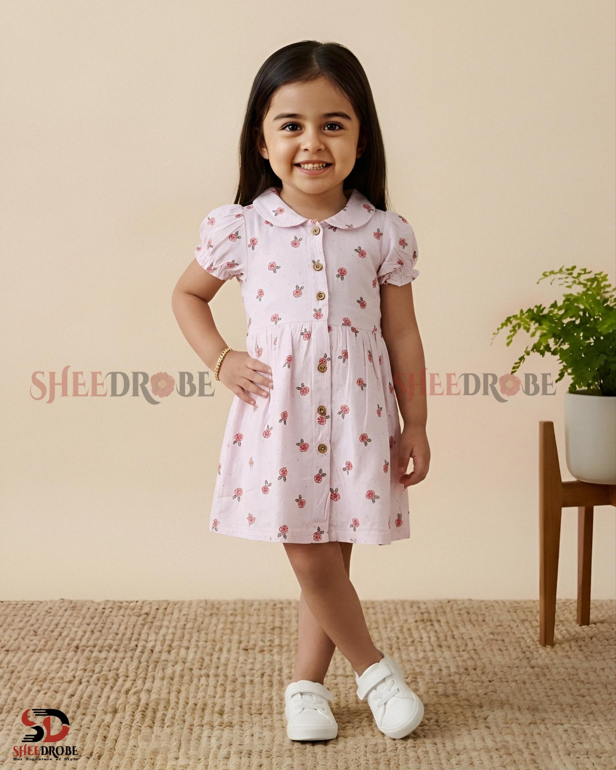 Baby Girls Frock β China Soft Linen Dress for Baby & Kids